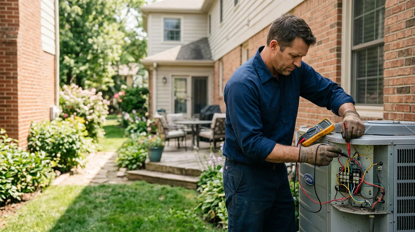HVAC technician working near Hammondsport, NY
